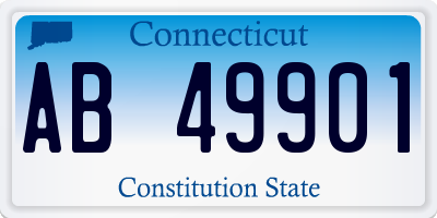 CT license plate AB49901