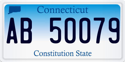 CT license plate AB50079