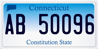 CT license plate AB50096