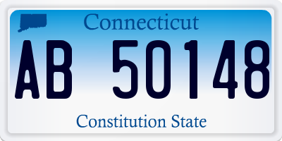 CT license plate AB50148