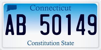 CT license plate AB50149