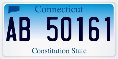 CT license plate AB50161