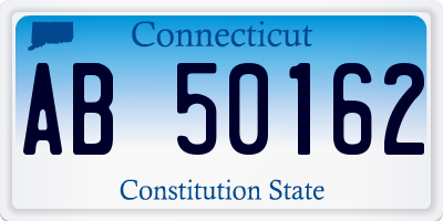 CT license plate AB50162