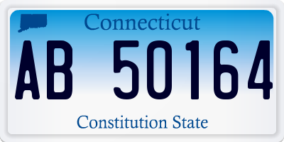 CT license plate AB50164