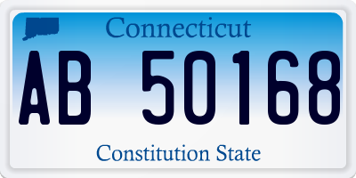 CT license plate AB50168