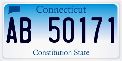 CT license plate AB50171