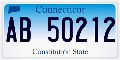 CT license plate AB50212