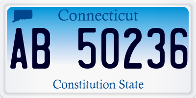 CT license plate AB50236