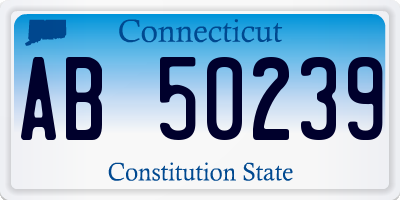 CT license plate AB50239