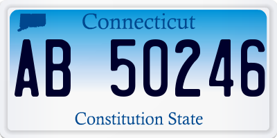 CT license plate AB50246