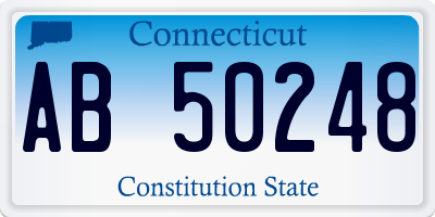 CT license plate AB50248