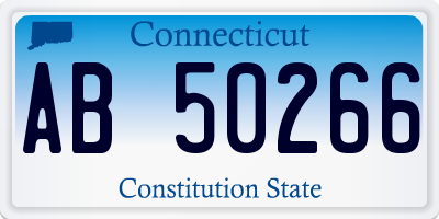 CT license plate AB50266