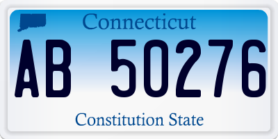 CT license plate AB50276