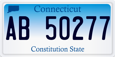 CT license plate AB50277