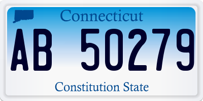 CT license plate AB50279