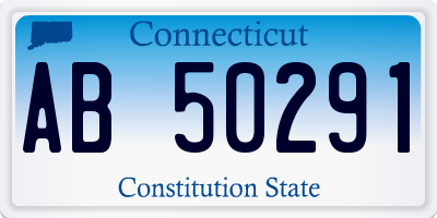 CT license plate AB50291