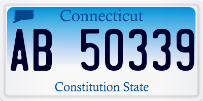 CT license plate AB50339