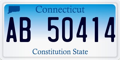 CT license plate AB50414
