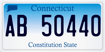 CT license plate AB50440