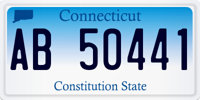 CT license plate AB50441