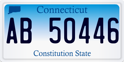 CT license plate AB50446