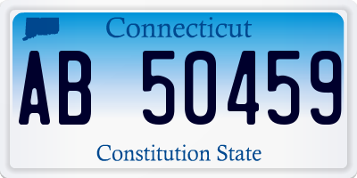 CT license plate AB50459