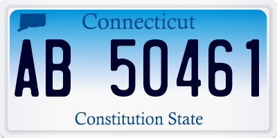CT license plate AB50461