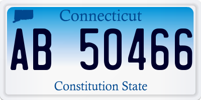 CT license plate AB50466