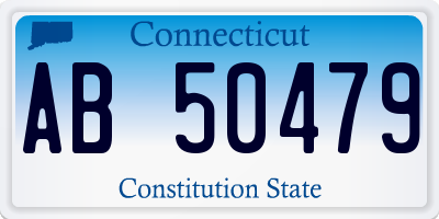 CT license plate AB50479