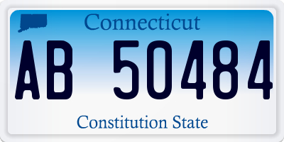 CT license plate AB50484