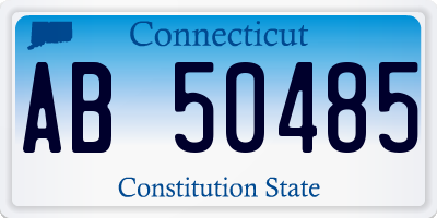 CT license plate AB50485