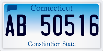 CT license plate AB50516