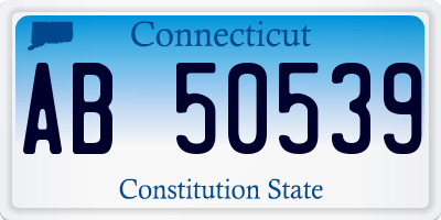 CT license plate AB50539