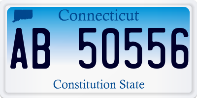 CT license plate AB50556