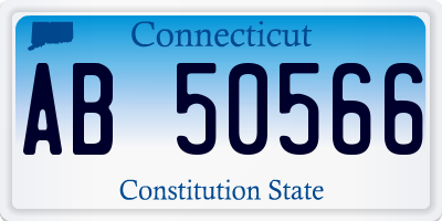 CT license plate AB50566
