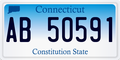 CT license plate AB50591