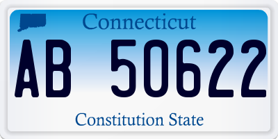 CT license plate AB50622