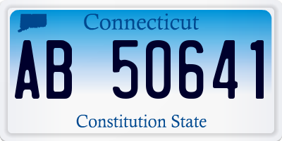 CT license plate AB50641