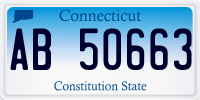 CT license plate AB50663