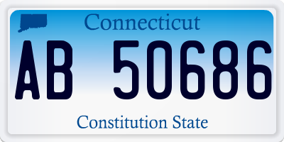 CT license plate AB50686