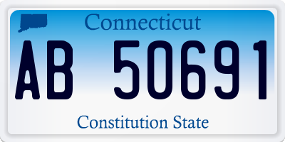 CT license plate AB50691