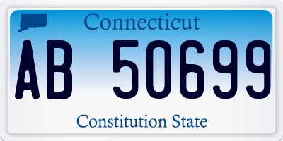 CT license plate AB50699