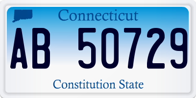 CT license plate AB50729