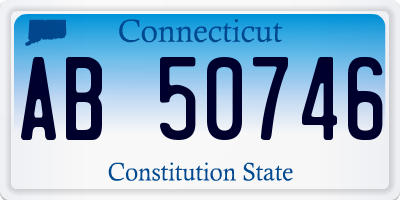 CT license plate AB50746