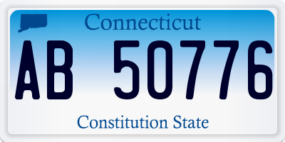 CT license plate AB50776