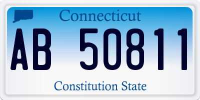 CT license plate AB50811