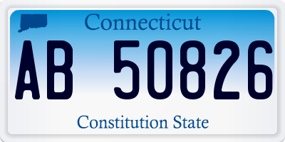 CT license plate AB50826