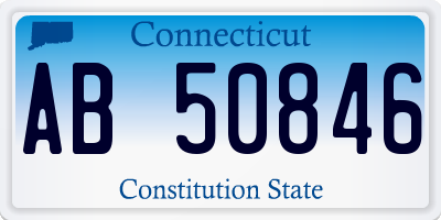 CT license plate AB50846