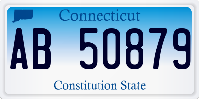 CT license plate AB50879