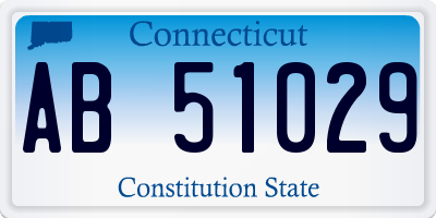 CT license plate AB51029